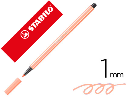 Rotulador acuarelable Stabilo Pen 68 tinta carne claro